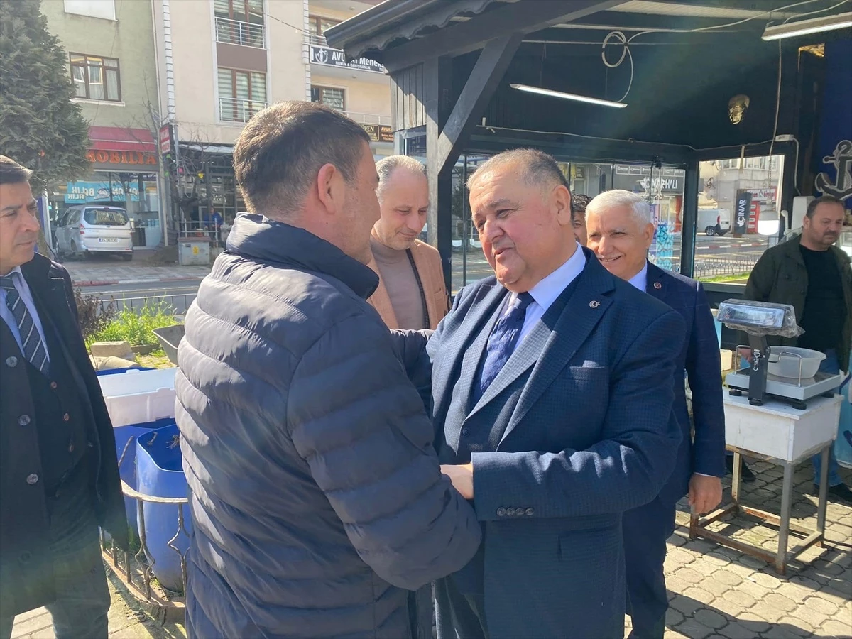 Bartın Belediye Başkanı Hüseyin Fahri Fırıncıoğlu esnaf ziyaretinde