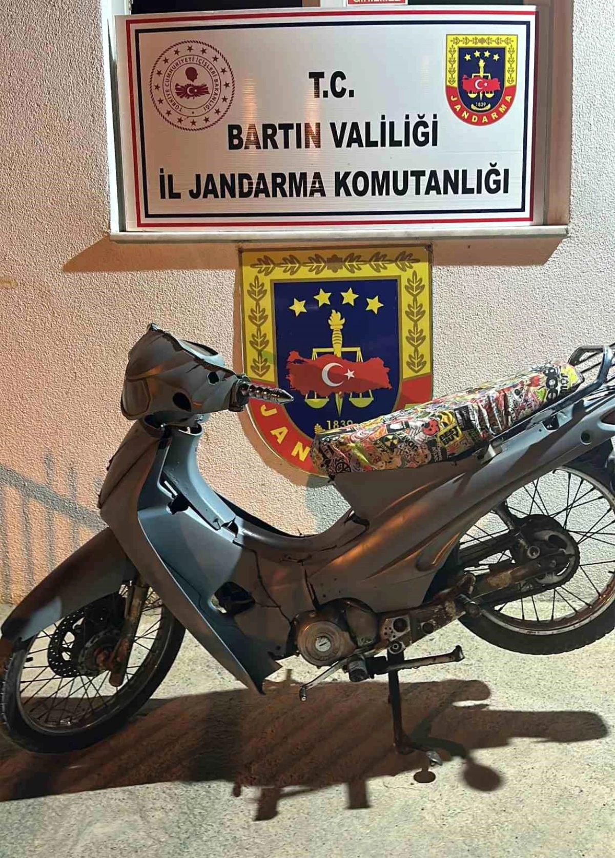 Çalıntı Motosiklet Bartın'da Bulundu