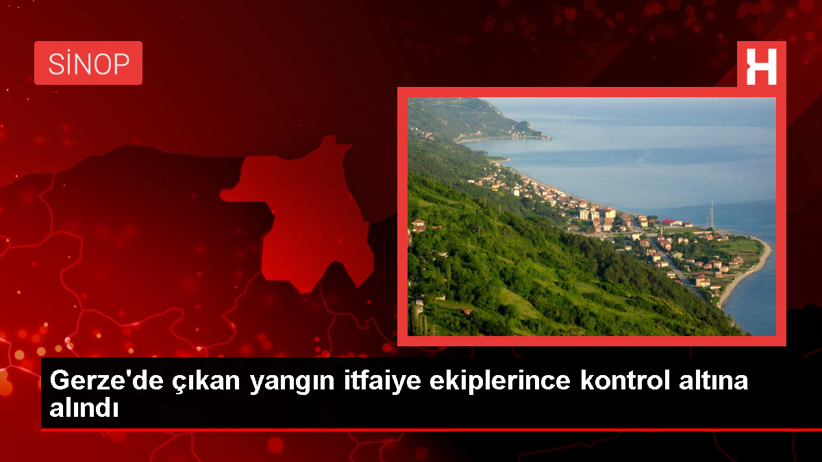 Gerze'de çıkan yangın itfaiye ekiplerince kontrol altına alındı