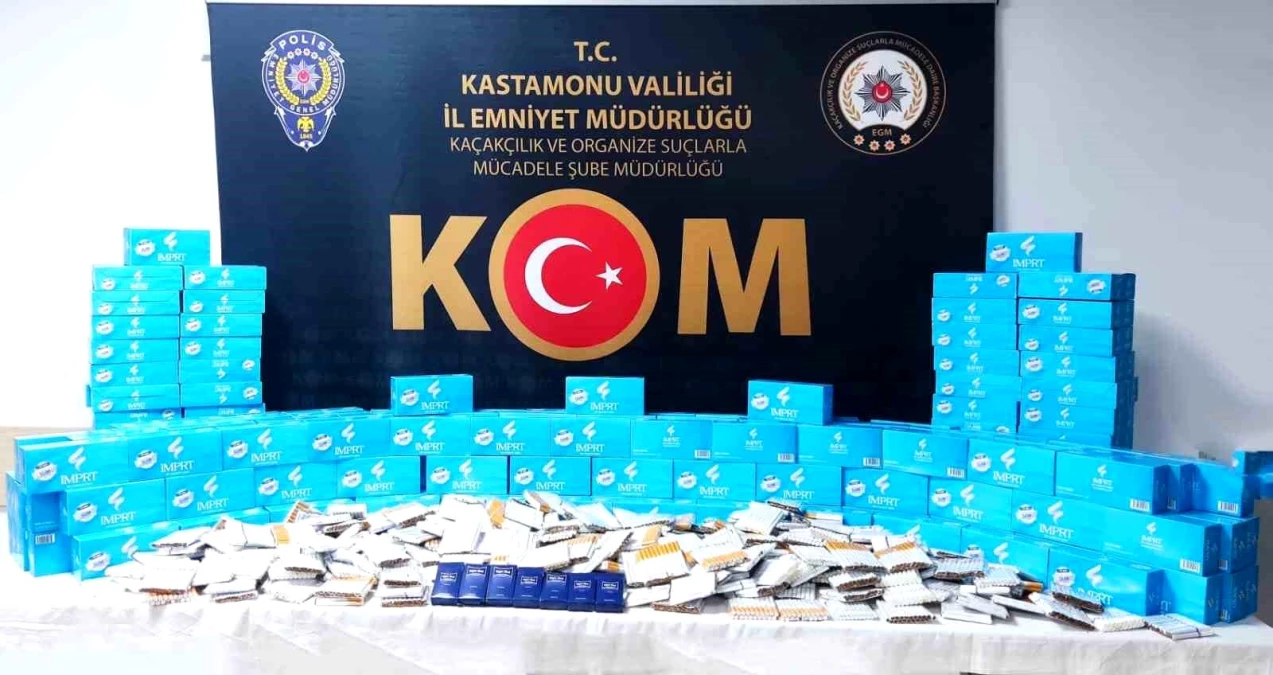 Kastamonu'da Kaçak Makaron Operasyonu