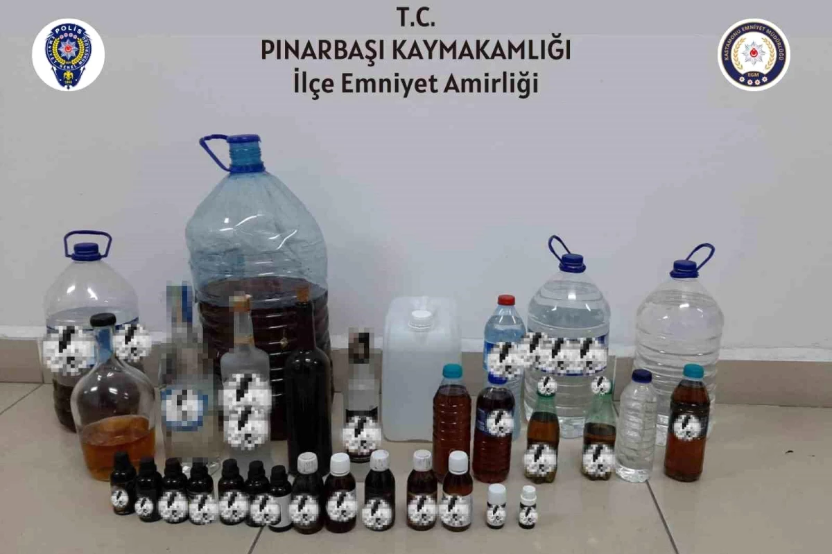 Kastamonu'da Sahte Alkol Operasyonu: 2 Şahıs Gözaltına Alındı