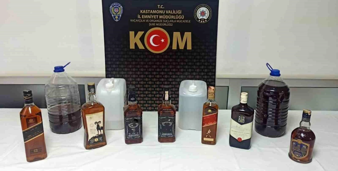 Kastamonu'da Yılbaşı Öncesi Sahte Alkol Operasyonu