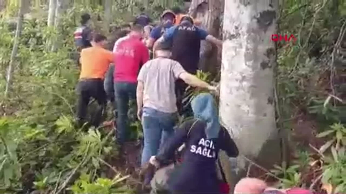 Orman İşçisi Uçuruma Yuvarlandı