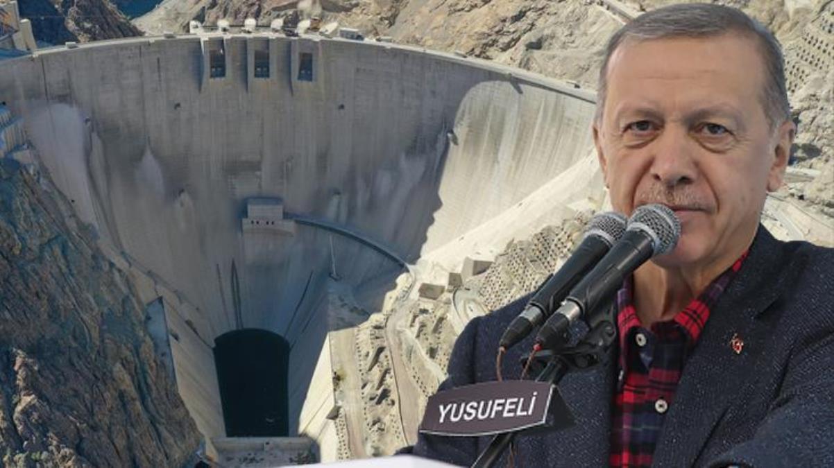 Türkiye'de ilk, dünyada 5. sırada! Cumhurbaşkanı Erdoğan, yeni barajın enerji üretim kapasitesini Togg üzerinden anlattı