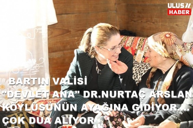 Vali Arslan, Ulus İlçesinde Köylerde vatandaşları köylerinde kapı kapı sorunları dinliyor ve taleplerini alıyor.